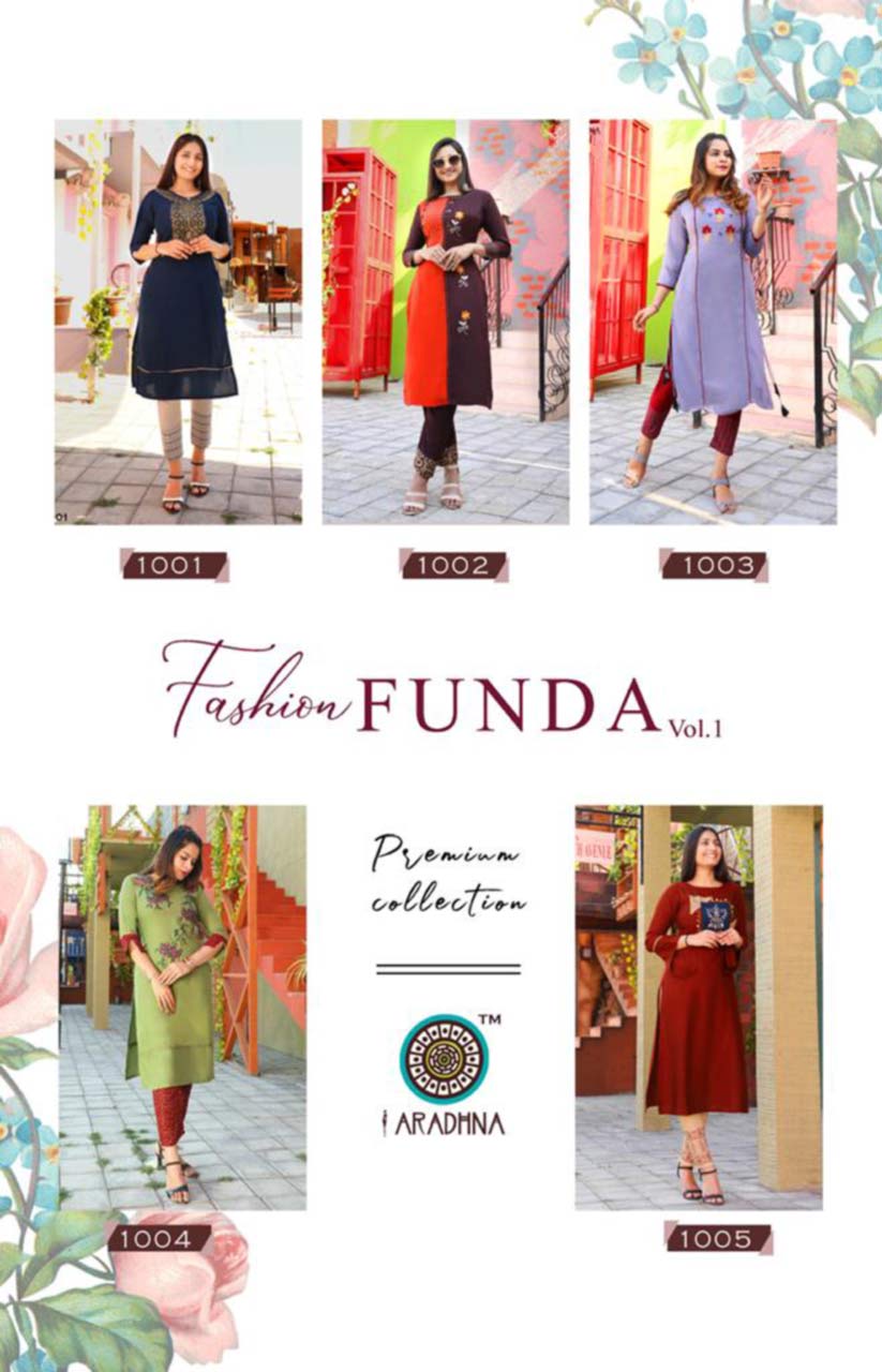 Fashion Funda Vol-1 Wholesale Pant Kurti Fashion Funda Vol-1 Wholesale Pant Kurti